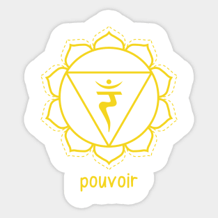 Chakra Plexus Solaire - Pouvoir Sticker